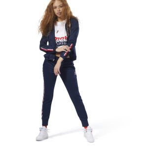 Bluza Damskie Reebok Classic Track Top Granatowe PL 25TLMIH